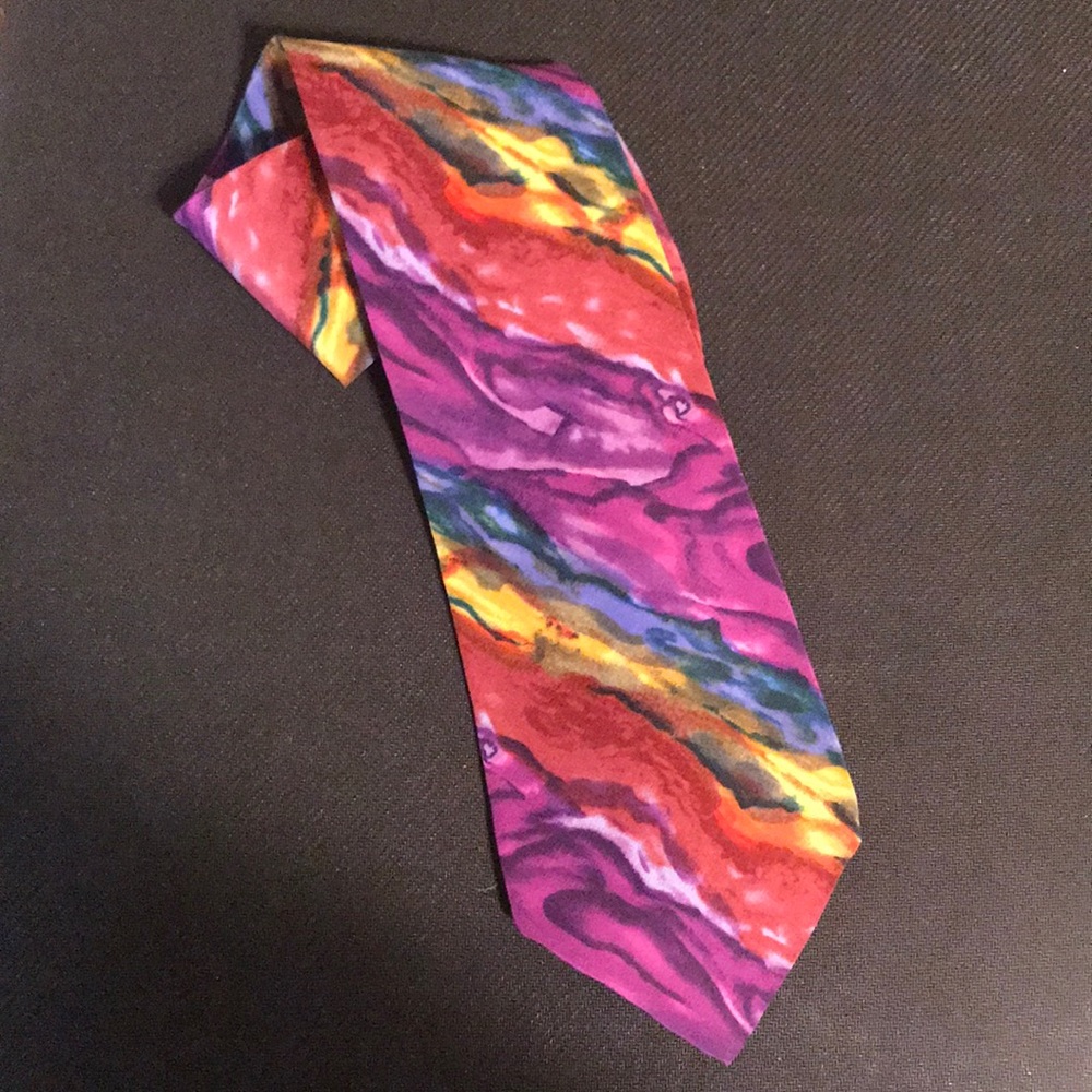 Vintage 100% silk designer J. Garcia Tie